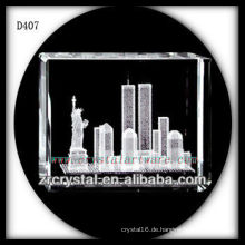 K9 3D Laser Freiheitsstatue in Crystal Rectangle